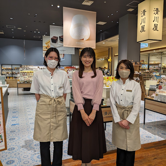 GWいかがお過ごしですか？ナマイキTVで雲ショコラが紹介されました📺内田さんに試食していただきチョコチップが美味しい😋💕喜んでいただけました🎵お土産やお家時間にもおすすめです❗