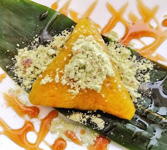 ぷるんぷるんモチモチ笹巻😋 季節限定でカフェメニューに登場‼️庄内伝統の味😌💕 数量限定ですのでお早めに🏃🏃