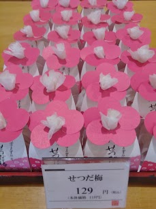 「せつだ梅」は、梅の花の形をしたゼリー状のお菓子で、見た目もとても華やか🌸ころんとしたパッケージも可愛らしく、思わず手に取りたくなる一品です😊やさしい甘さとどこか懐かしい味わいをぜひ