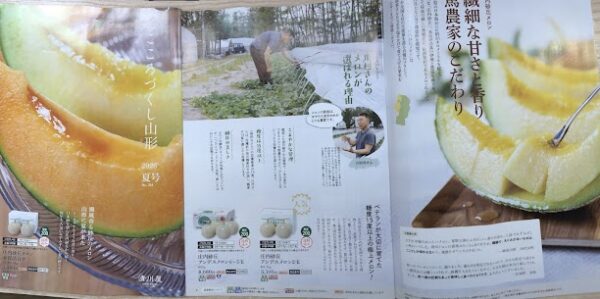 庄内産のメロンご予約スタートしております🍈赤肉・青肉詰合せは食べ比べできるので毎年人気です✨さくらんぼも紅秀峰🍒受付延長中！