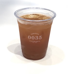 0035カフェよりお知らせ📣数量限定で「スモージュ」ご提供開始しました🍑山形県大江町産すももを使用し果汁100％で無添加のすももジュースです♪シルバーウィークのおでかけのお供にも..◎